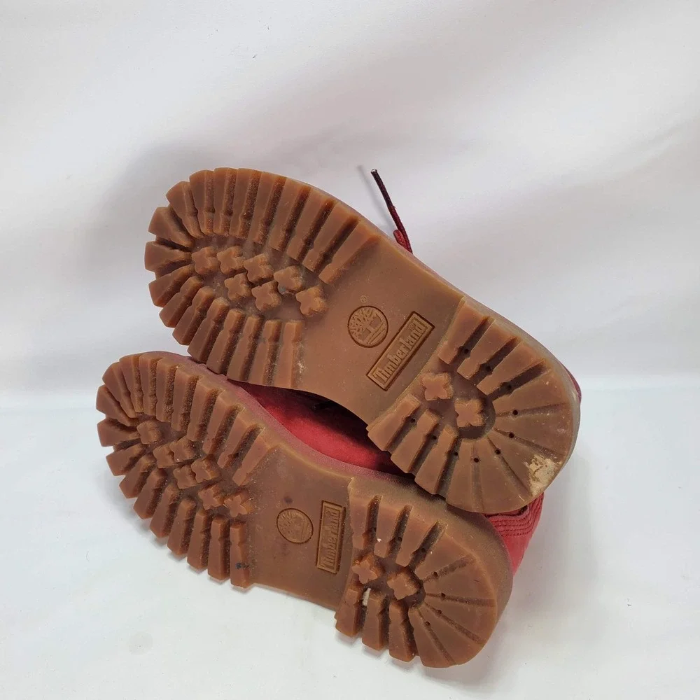 Timberland A14UN 3730 Classic Boot RED LACE‎ UP TODDLER size 9